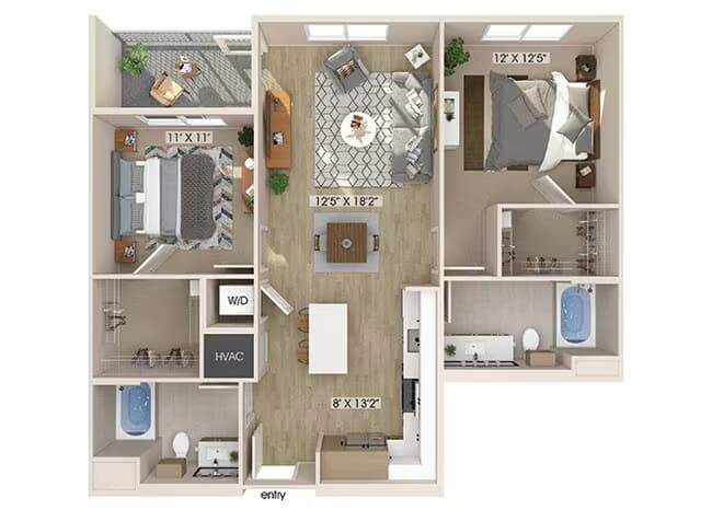 Unit 2162 1162 floor plan