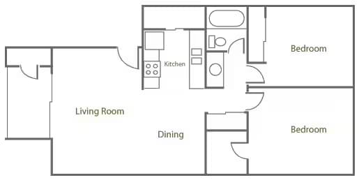 Unit 1119 2144 floor plan