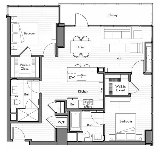 Unit 1412 1412 floor plan