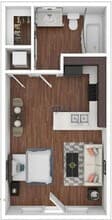 Studio - 4 21-117 floor plan