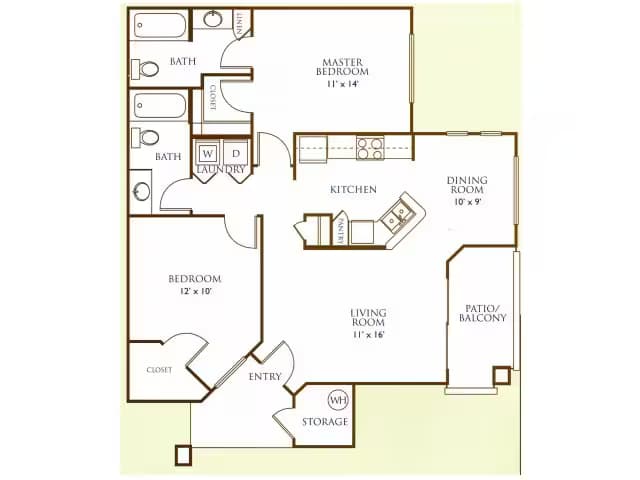 Unit 2069 2046 floor plan