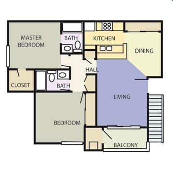 Unit H109 E212 floor plan