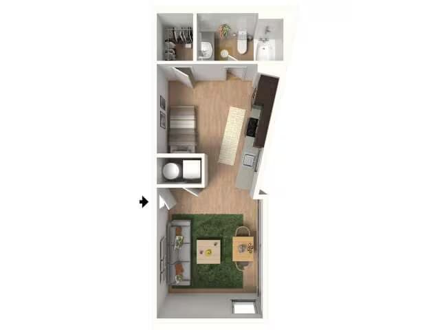 Unit 316 416 floor plan