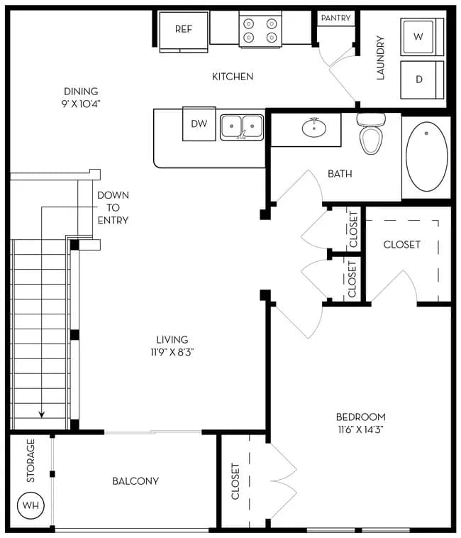 Residence 4 05-203 floor plan
