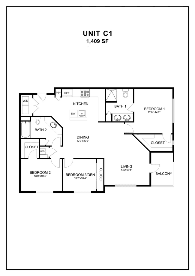 C1 352 floor plan