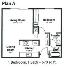 A floor plan