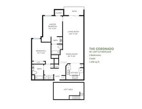 Coronado with Loft floor plan