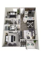 2x2 210 floor plan