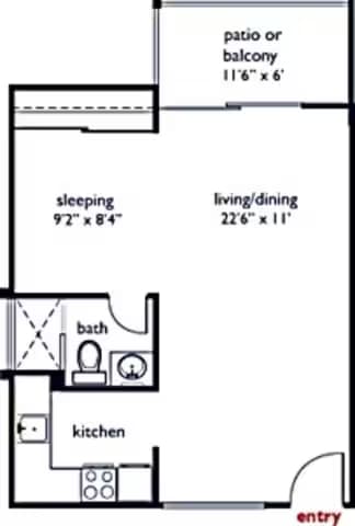 Unit 9605-C2 9605-F1 floor plan