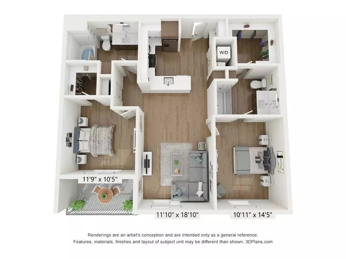 B2 Townsend-365 floor plan