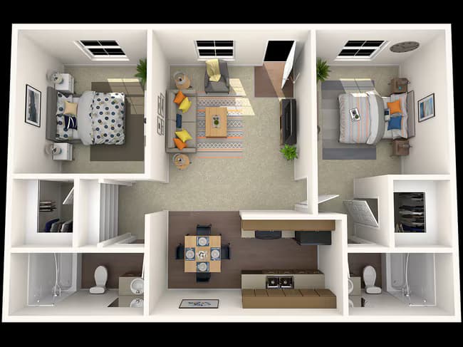 The Hillsborough 2034 floor plan