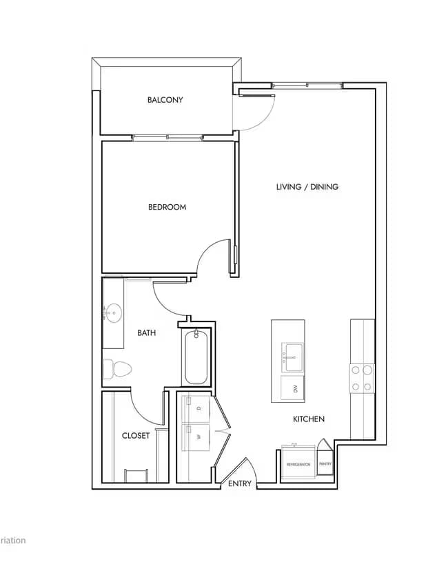 Unit B202 B202 floor plan