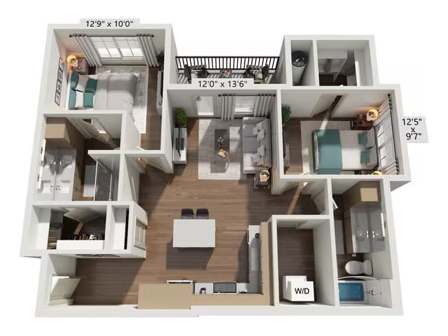 Unit 7-1042 7-3037 floor plan