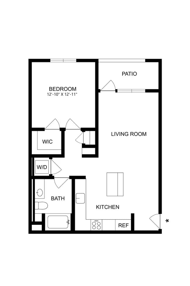 Unit 1-105 1-105 floor plan