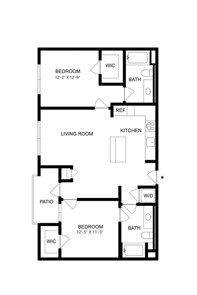 Unit 5-424 5-424 floor plan