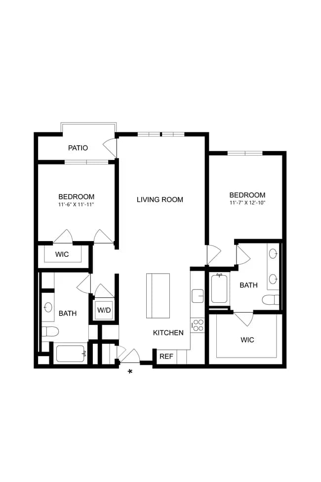 Unit 5-421 5-421 floor plan