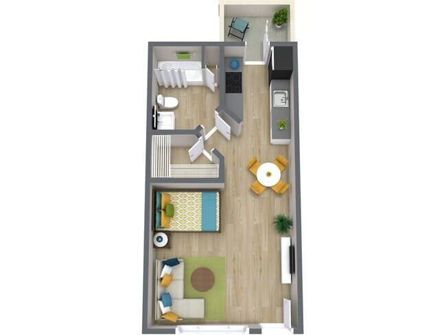 Unit AUCMQW 108 floor plan