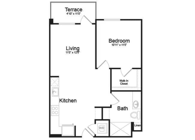 Unit 512 419 floor plan