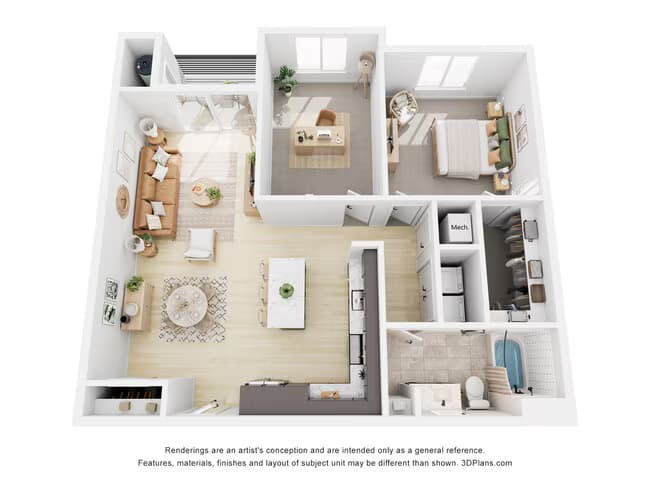 Unit 2097 3097 floor plan