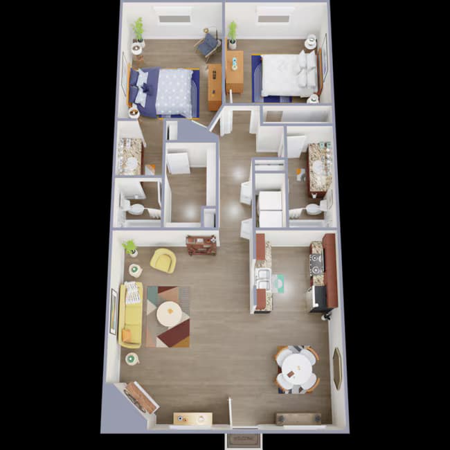 Unit 901 1801 floor plan