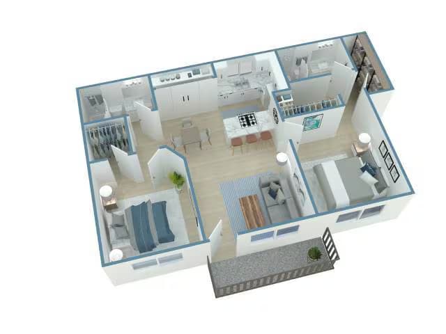 Unit 221 214 floor plan