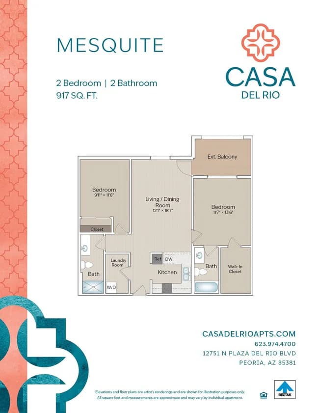 Unit 3201 1205 floor plan