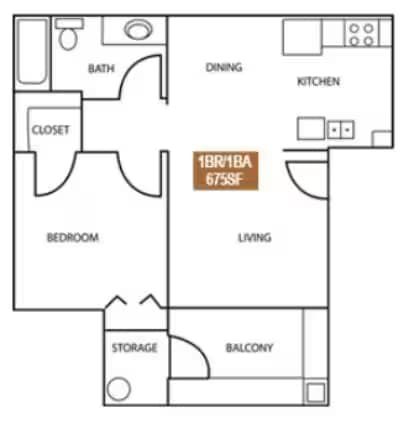 Unit 217 215 floor plan
