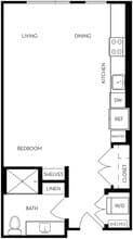 Studio ST1 3032 floor plan