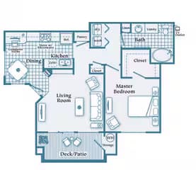 Unit 1041 1001 floor plan