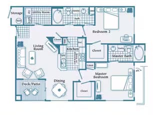 Unit 2036 2035 floor plan