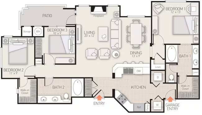 Plan 11 O104 floor plan