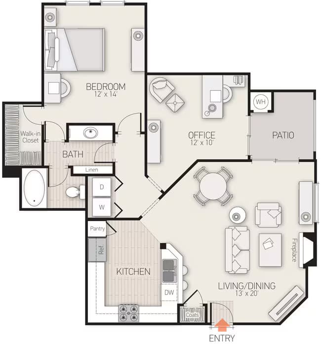 Unit T306 L305 floor plan