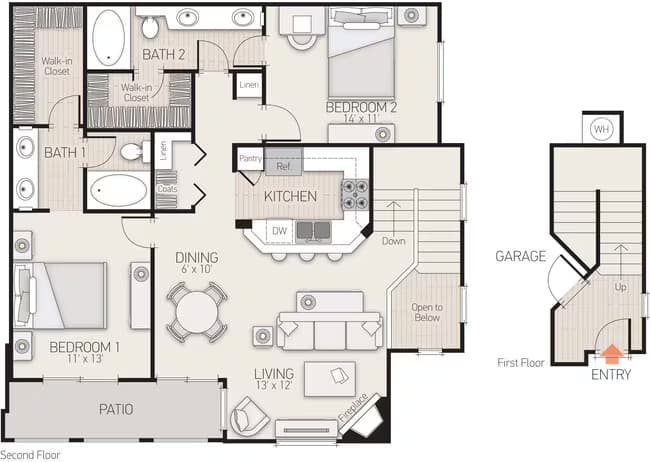 Unit O209 U209 floor plan