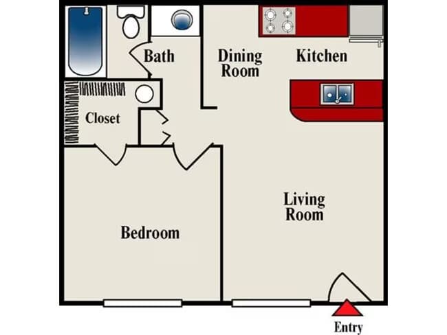 Unit AUCMKG 265 floor plan