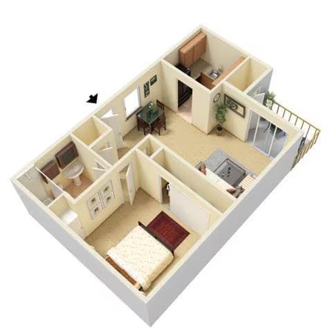 Unit 121 050 floor plan