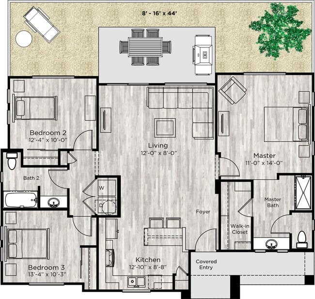 Unit 1105 1018 floor plan