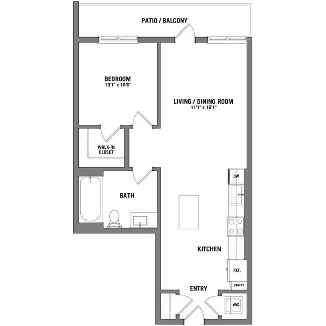Unit 207 722 floor plan