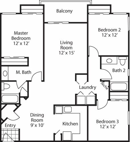 Unit 5-5402 4-4208 floor plan