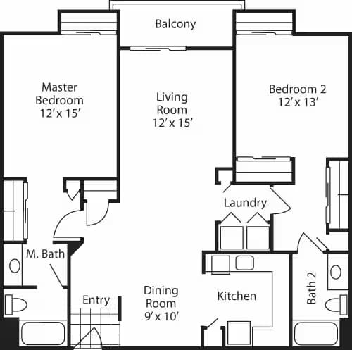 Unit 3-3105 6-6104 floor plan