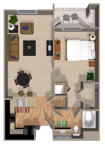 Unit 416 532 floor plan