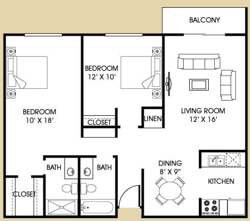 The Barcelona floor plan