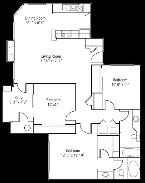Unit 2163 2163 floor plan