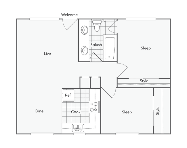 Vista 62-2G floor plan