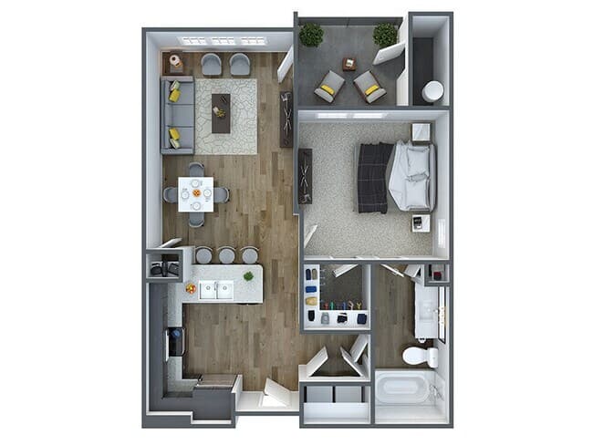 1x1-726 238 floor plan