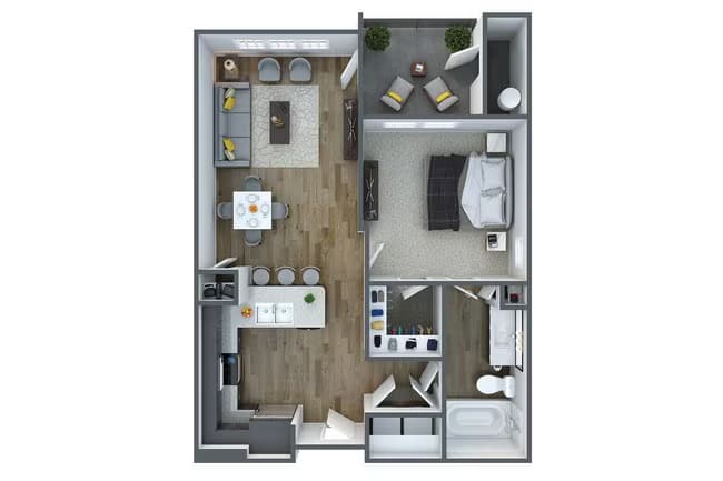 Unit AUCPAC 319 floor plan