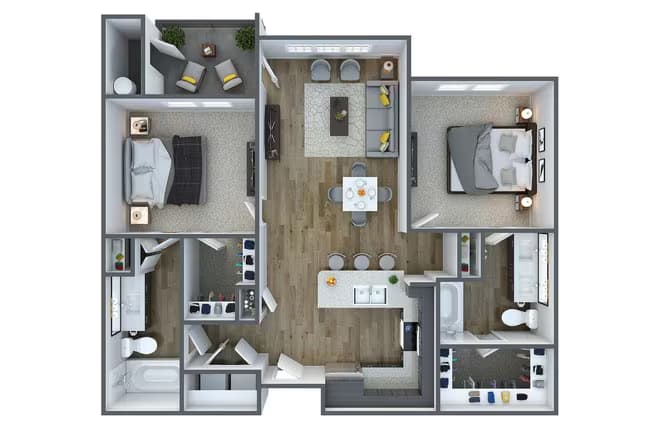 Unit AUCPXA 353 floor plan