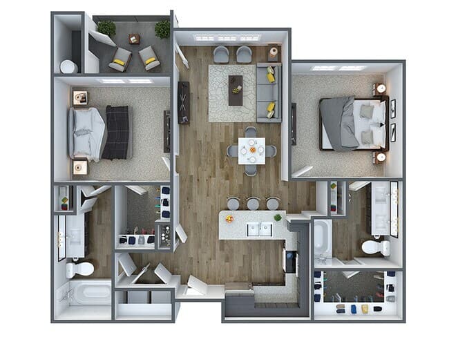 2x2-1037 109 floor plan