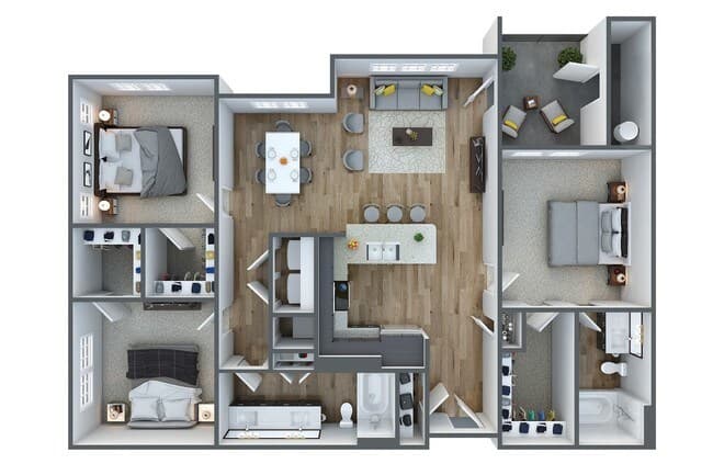 Unit AUCPDU 158 floor plan