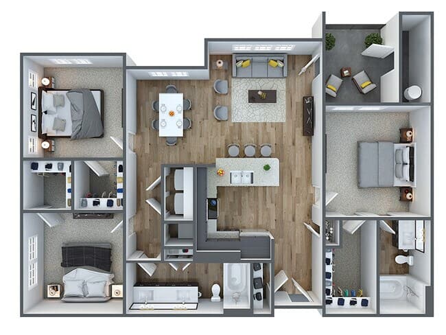 3x2-1244 232 floor plan