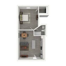 One Bedroom - Remodeled 206 floor plan